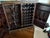 Vintage Chinese Chinoiserie Black Lacquer Wine & Bar Cabinet For Sale - Image 9 of 11