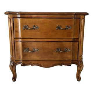 Vintage Henredon Louis XV–Style Two-Drawer Nightstand For Sale