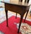 A handsome 18th-century English provincial oak side table dating to the George II or early George III period, circa...