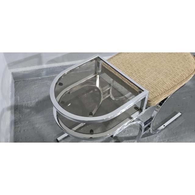 Metal Mid-Century Chrome Hall Seat, 1950 For Sale - Image 7 of 9