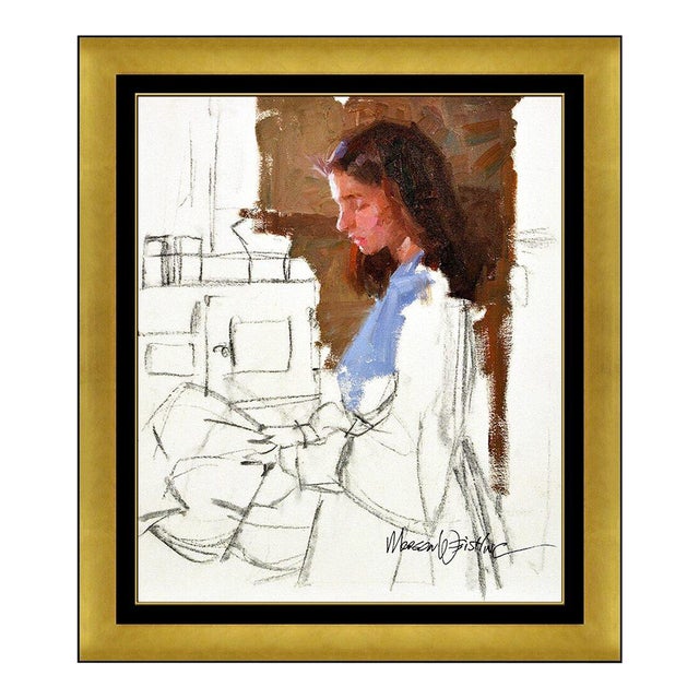 Late 20th Century Finishing the Morning Chores, Morgan Weistling For Sale