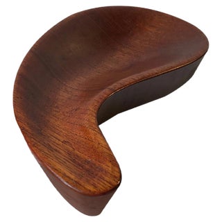 Mid-Century Kidney-Shaped Teak Bowl, 1960s For Sale