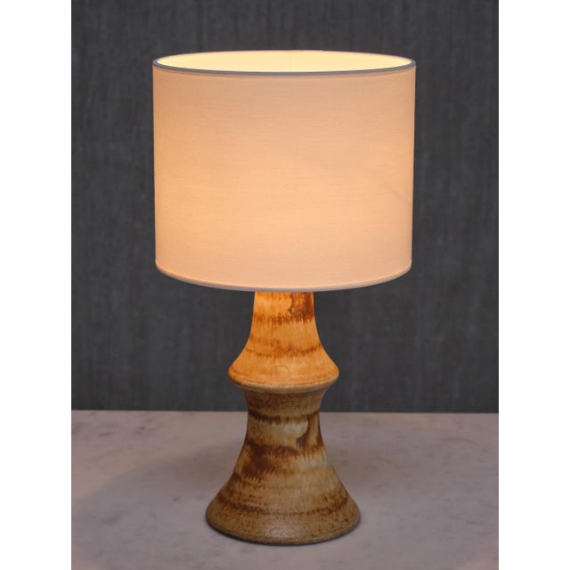 Textile Bruno Karlsson Ceramic Table Lamp by Ego Stengods, Sweden, 1960s For Sale - Image 7 of 11