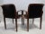Wood Vintage Bentwood Dining Armchairs in Black Fabric Attributed to Bill Stephens for Knoll - a Pair For Sale - Image 7 of 13