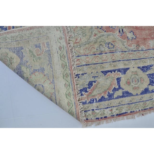 Mid 20th Century Oushak Turkish Oversize Wool Rug For Sale - Image 9 of 10