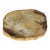 Agate Marble Glass Coaster w/ Gold Rim- Brown Tone, Set of 4 For Sale
