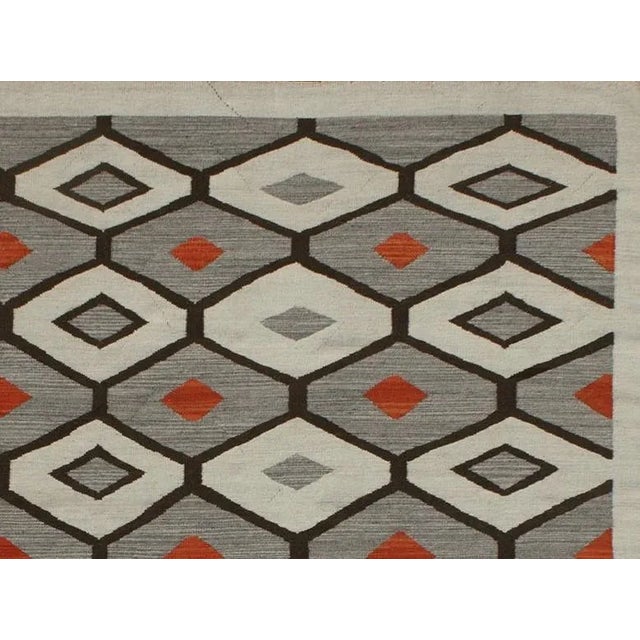 Contemporary Handwoven Traditional Design Kilim Rug - 9′2″ × 12′ For Sale - Image 3 of 5