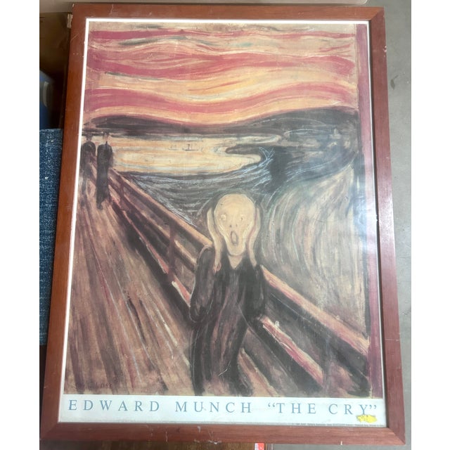 1990s Original Framed Poster Edward Munch “The Cry” For Sale - Image 5 of 9