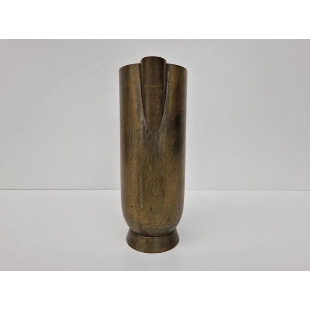 Contemporary Hand-Driven Jug in Brass from Hayno Focken, 1930s. For Sale - Image 3 of 8