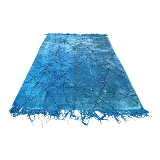 1960s Vintage Turkish Hemp Rug- 6′9″ × 9′9″ For Sale