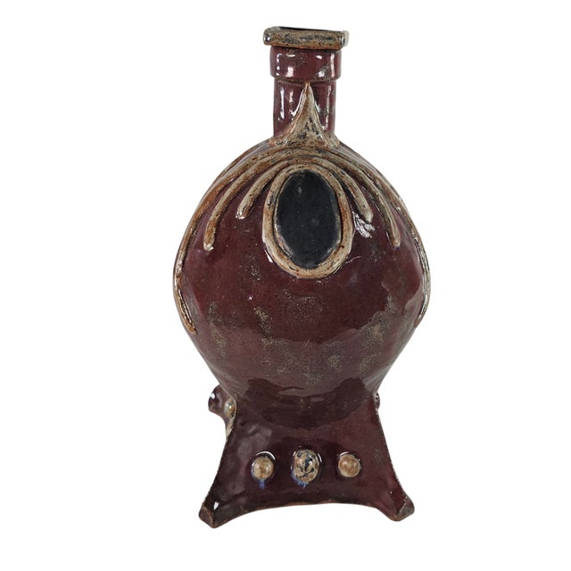 Mid-20th Century American Studio Pottery Sculptural Lidded Vessel, 11.75 Inch For Sale - Image 12 of 14