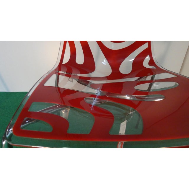 Technopolymer Chairs with Chrome Steel Frames by Luisa Battaglia for Scab Design, Italy, 1900s, Set of 6 For Sale - Image 13 of 18
