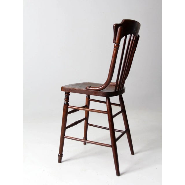 Antique Sheboygan Chair Co High Seat Chair For Sale - Image 10 of 12