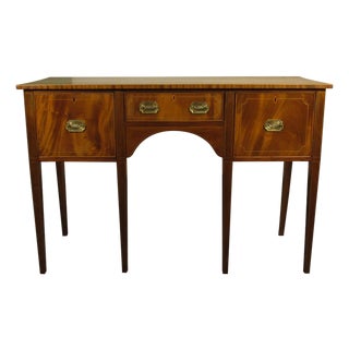 Early 20th Century George III Style Inlaid Mahogany Sideboard For Sale