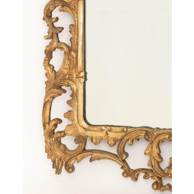 Rococo Style Silvered & Gilt Framed Mirrors, Pair For Sale - Image 10 of 13