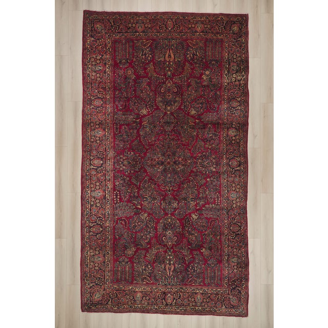 Antique Persian Sarouk Rug, 09'02 X 16'09 For Sale - Image 10 of 10