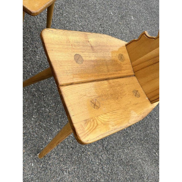 Mid-Century Ash Chairs, Set of 4 For Sale - Image 12 of 15