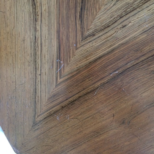 Henredon Hexagonal Walut Side Tables A Pair Chairish