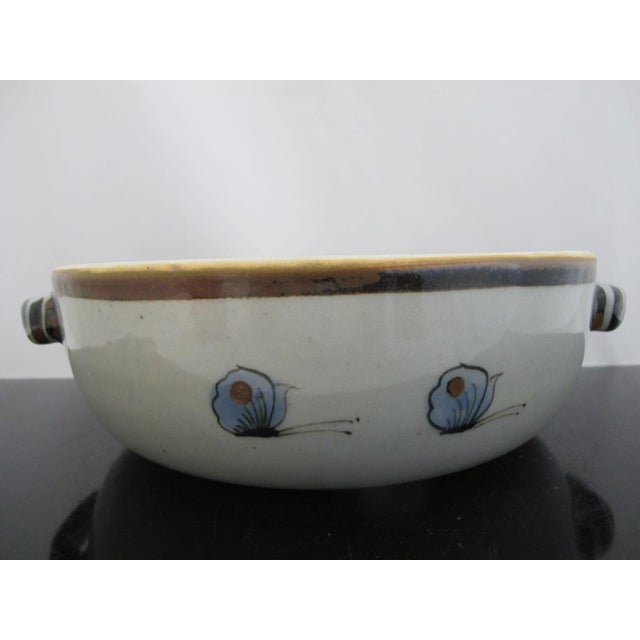 Ken Edwards El Palomar Blue Bird Tonala Mexico Pottery Casserole Covered Dish For Sale - Image 12 of 14