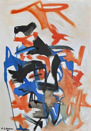 Giorgio Lo Fermo, Abstract Expression, Original Oil on Canvas,, 2021