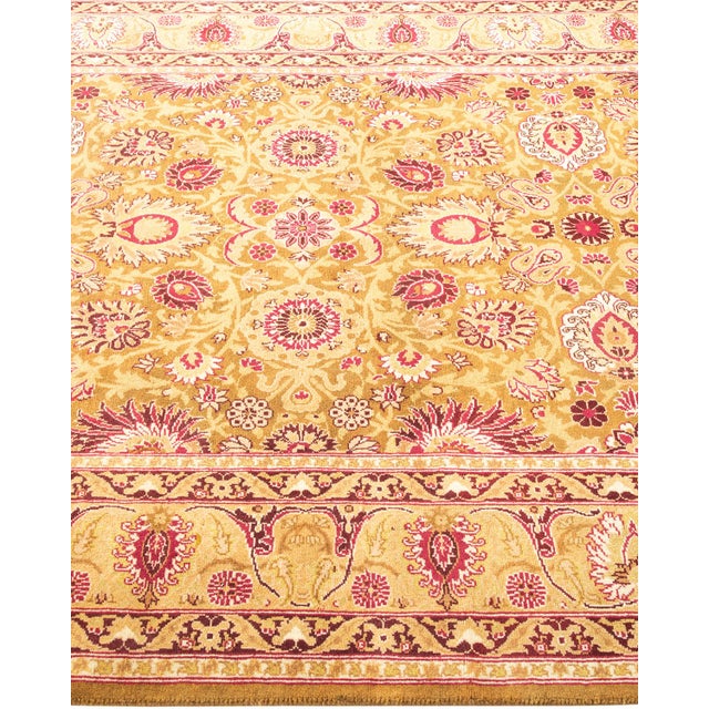 Solo Rugs Mogul, One-of-a-Kind Hand-Knotted Area Rug - Yellow, 4' 3" x 6' 4" For Sale - Image 4 of 8