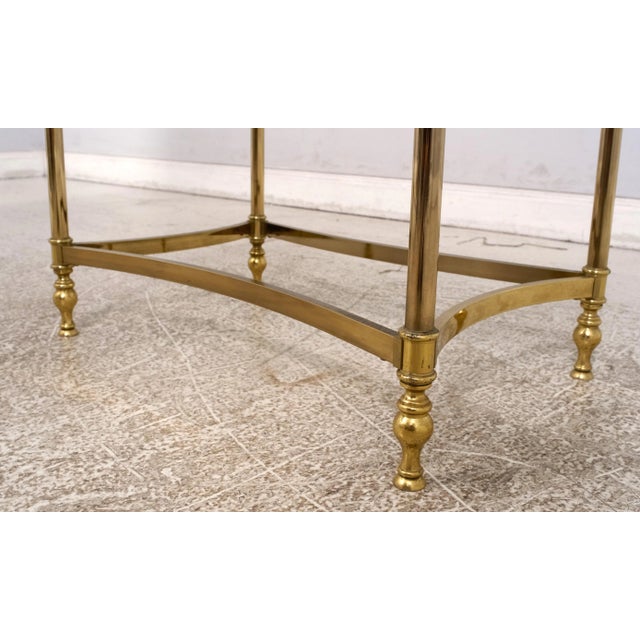 Brass Base Regency Style Coffee Occasional Table For Sale - Image 10 of 10