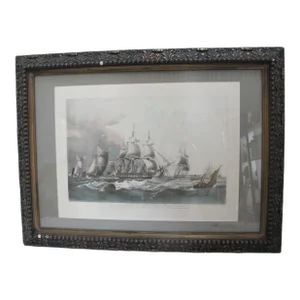 The Falcon Lord Yarborough Yacht William John Higgins Framed Etching