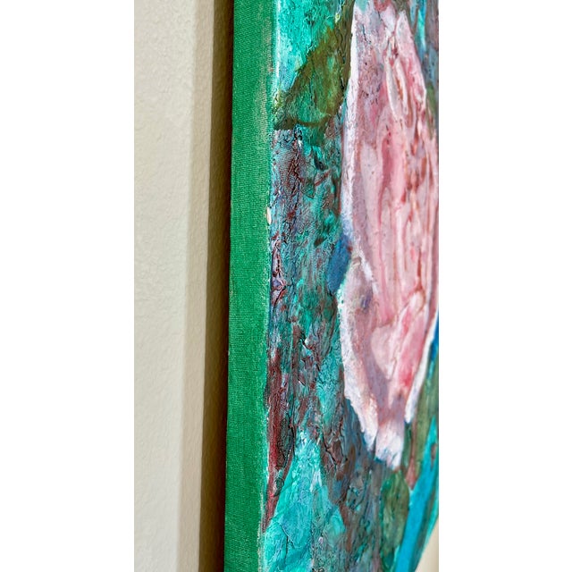 Textile Sonia Gold - "Whisper of Spring" Original Large Oil Painting For Sale - Image 7 of 10