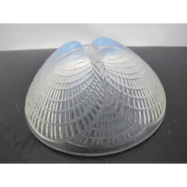 Art Deco Rene Lalique France Coquilles Shell Opalescent Art Deco Glass 5 1/4" Bowl For Sale - Image 3 of 11