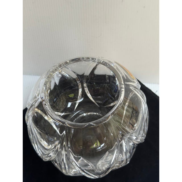 1960s Nachtmann Germany Bleikristall 24% Lead Crystal 6"h Bowl Vase For Sale - Image 11 of 18