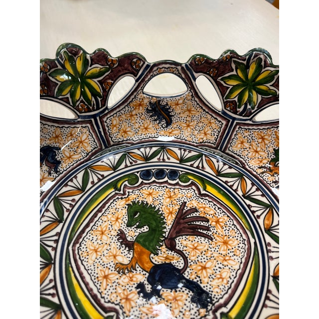 This piece belongs to a collection inspired by 15th century Portuguese ceramics. It was manufactured and hand-painted...