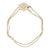 Cultured Pearl Flower Clasp Slide Charm Bracelet 14k Gold 7.25" Old Victoria For Sale