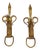 French Gilt Iron Sconces, 20th Century, Set of 2 For Sale