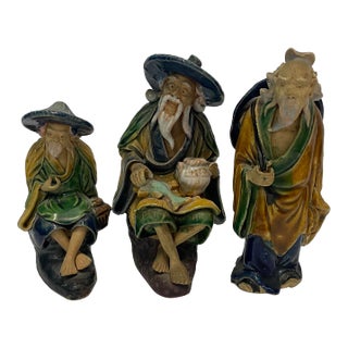 Chinese Mudmen Figures - Set of Three For Sale
