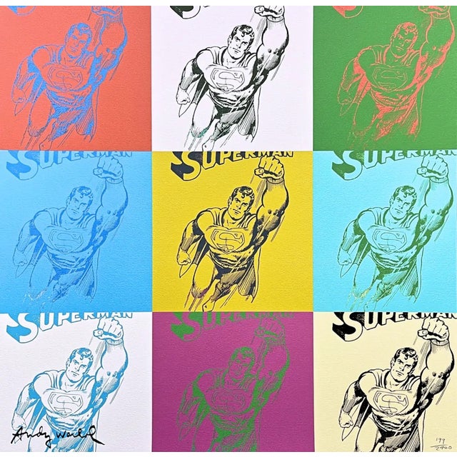 After Andy Warhol, 9x Superman, 1980s, Print For Sale