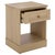 Tan Shafa Side Table in Natural / Brass For Sale - Image 8 of 10