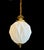 White glass vintage 3-dimensional diamond pattern ceiling light. This vintage ceiling pendant will add a gorgeous...