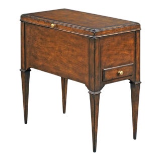 Chairside Deed Box in Brown For Sale