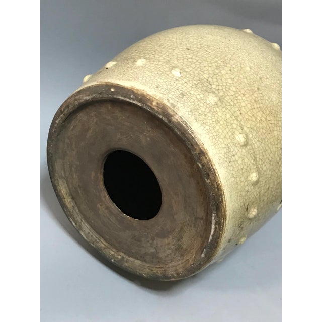 Late 20th Century Late 20th Century Chinese Art Crackled Porcelain Garden Stool For Sale - Image 5 of 6