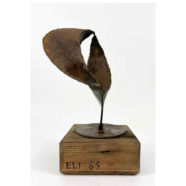 Eli Ilan, 1965 Canadian Israeli Art Brutalist Abstract Welded Steel Sculpture Eli Ilan For Sale - Image 11 of 17