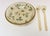 Mid-Century Modern Vintage Botanical Motif Resin / Acrylic Salad Bowl and Servers / Tongs Set by Bilmar - 3 pcs For Sale - Image 3 of 18