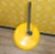 Metal Large Yellow and Chrome Adjustable Gooseneck Floor Lamp, 1970s For Sale - Image 7 of 14