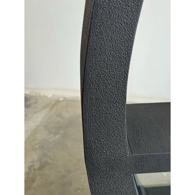 Black Post Modern Stucco Shelf For Sale - Image 8 of 10