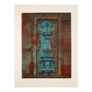 Judith Lipnik Perlow Column Series XI 2003 Signed Serigraph in Colors on Paper For Sale