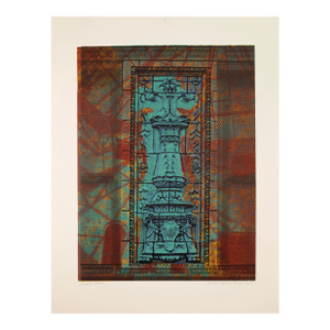 Judith Lipnik Perlow Column Series XI 2003 Signed Serigraph in Colors on Paper