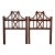 Pair of Vintage McGuire-Style Rattan Headboards With Leather Wrapped Bindings For Sale