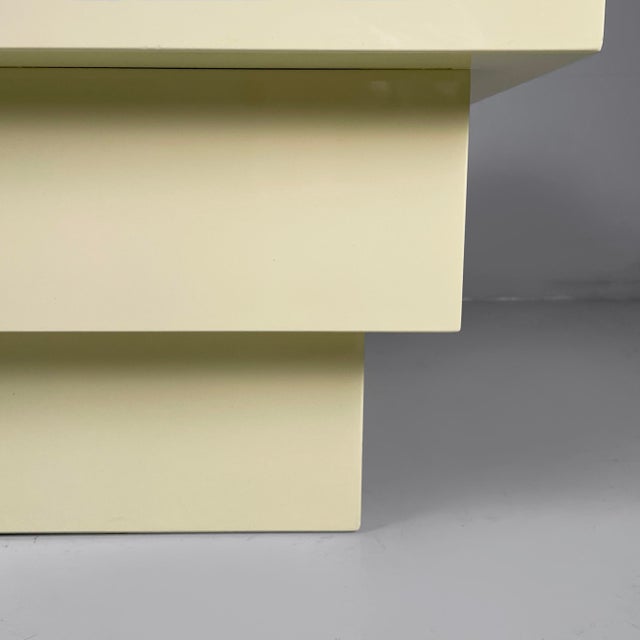 Modern Italian Coffee Table in Light Yellow Wood, 1980s For Sale - Image 6 of 13