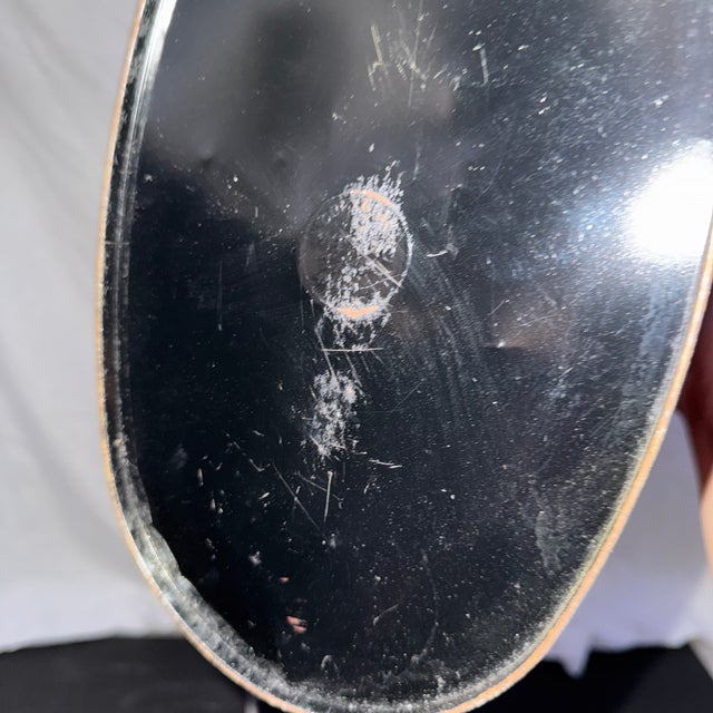 Art Deco 1950s Weibro Black Bird Metal Trashcan For Sale - Image 3 of 6