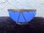 Antique Chinese Blue Peking Glass Bowl With Signed Ornate Metal Mount For Sale In Orlando - Image 6 of 8