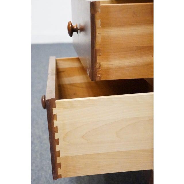 Wood Ethan Allen American Impressions Collection Solid Cherry 24" Two Drawer Nightstand 24-5406 For Sale - Image 7 of 12